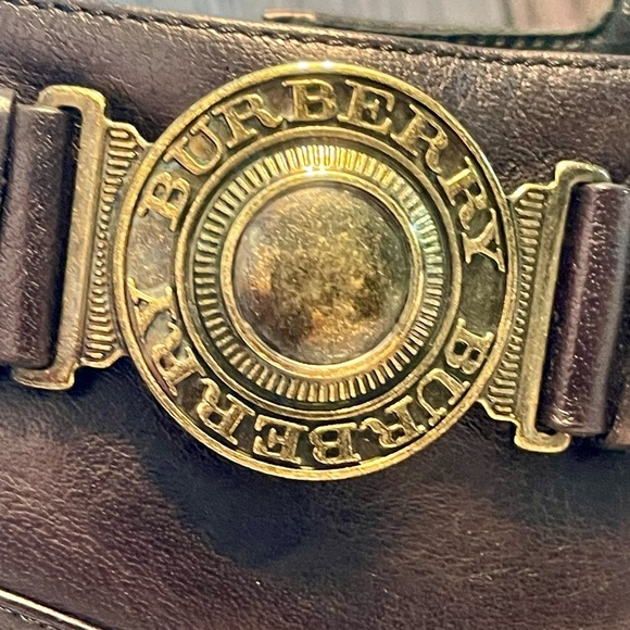 Burberry Wedge Leather Ankle Boots 🔥GUC🔥 Cert. Authentic Sz 38 (US 7) - Picture 4 of 10